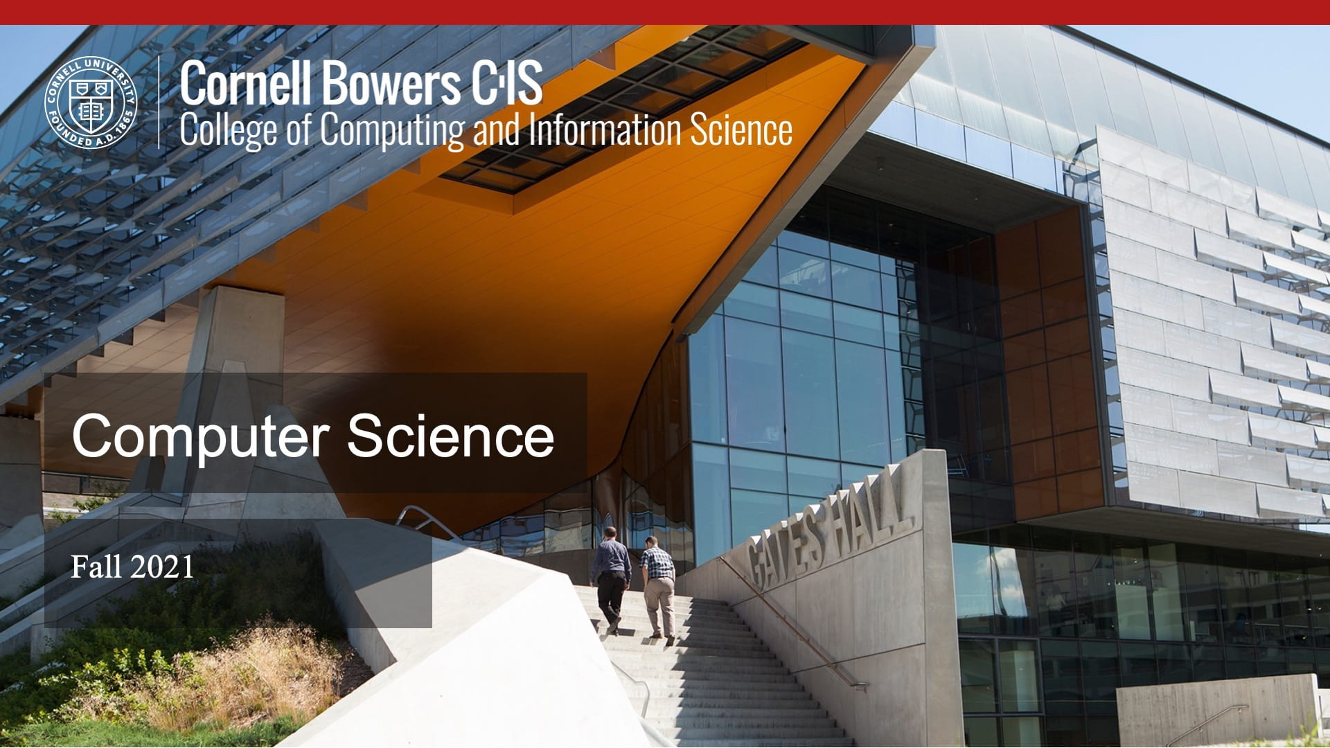 Powerpoint image slide with Gates Hall